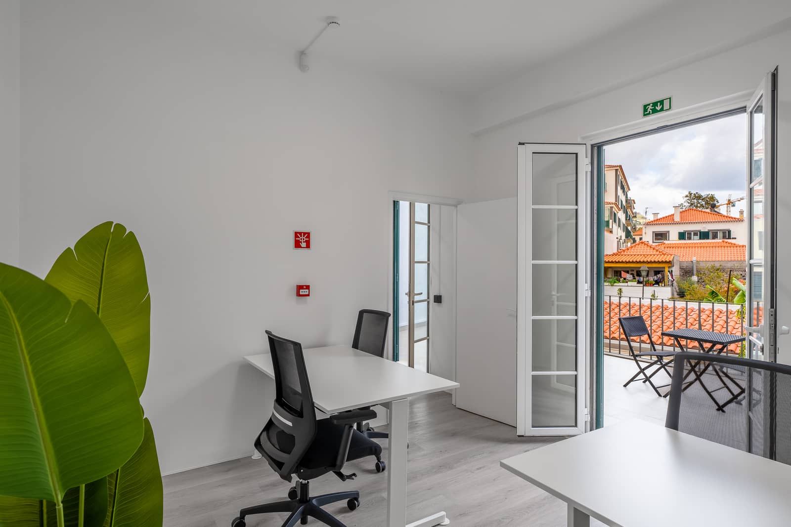 Office with balcony
